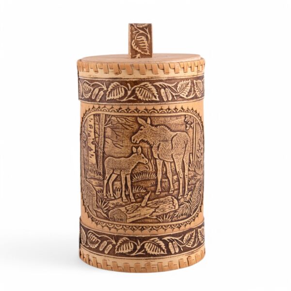 Elk Island Birch Bark Storage Container