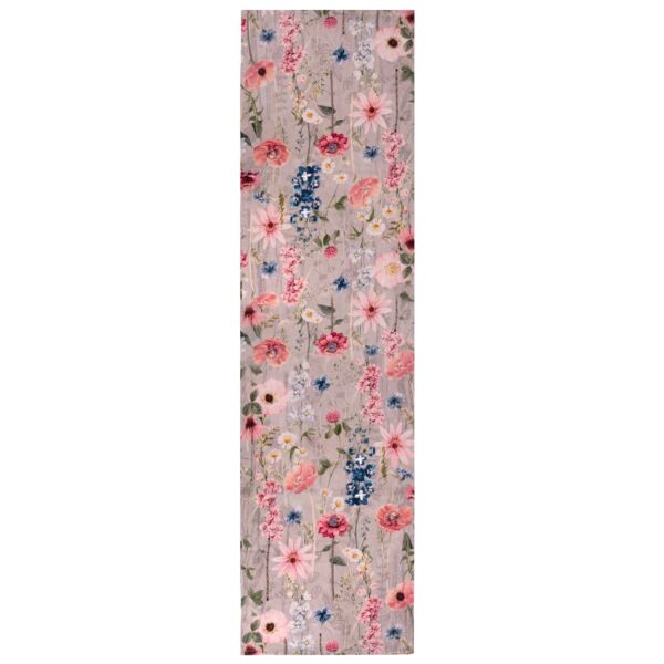 Wildflowers Cotton Embroidered Table Runner