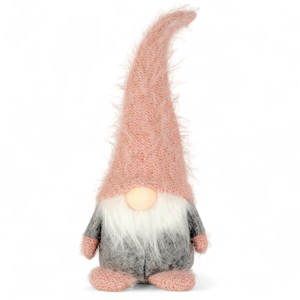 Dusty Pink Gnome Fabric Christmas Decoration