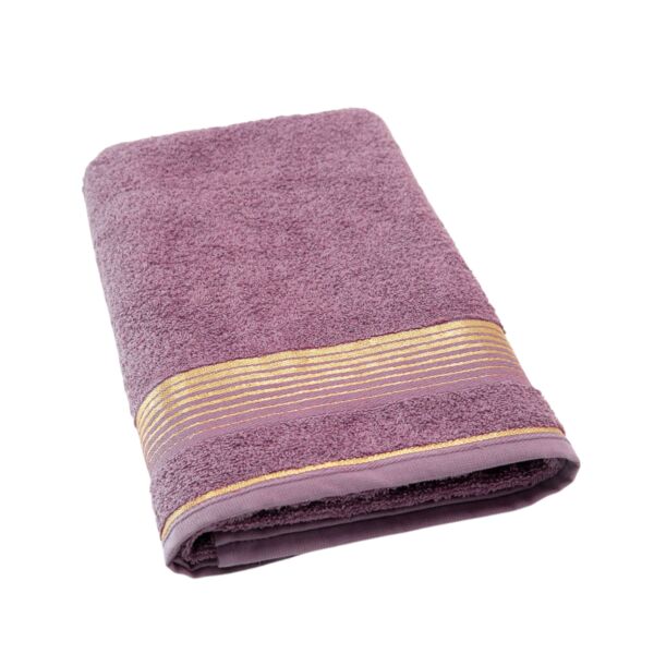 Cotton Terry Bath Towel Purple Harmony