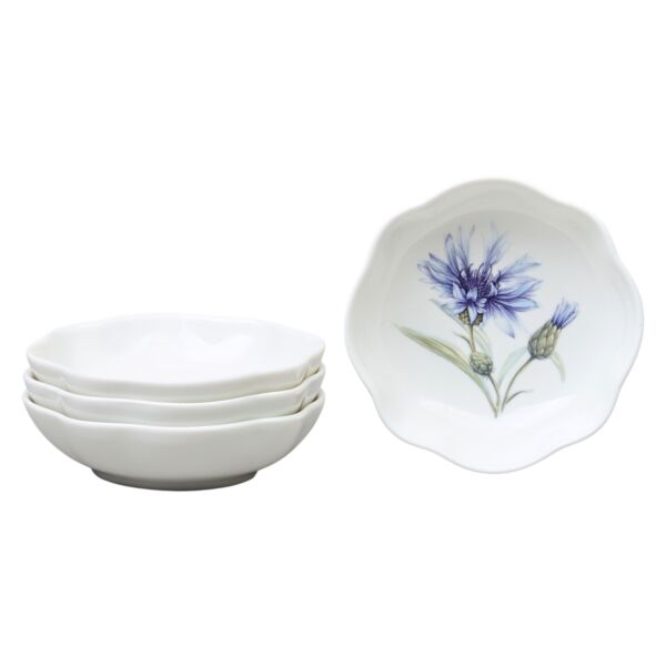 Cornflowers Porcelain Serving Bowl Set of 4