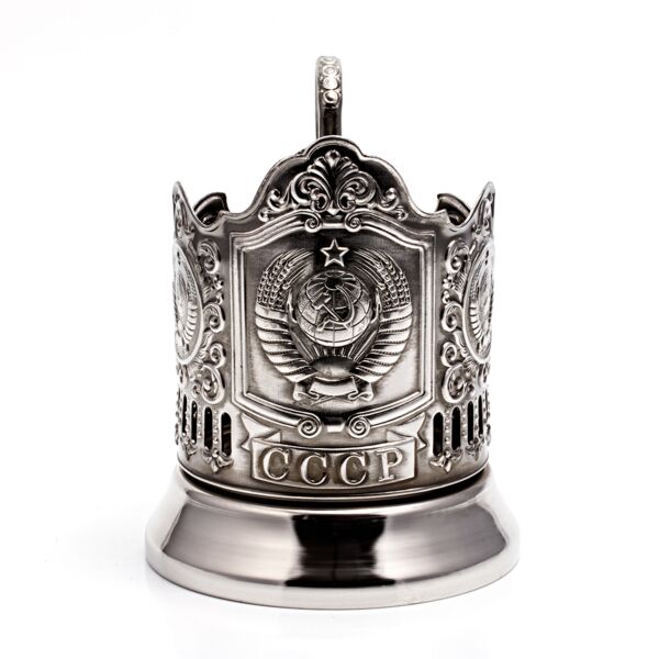 USSR Coat of Arms Glass Holder