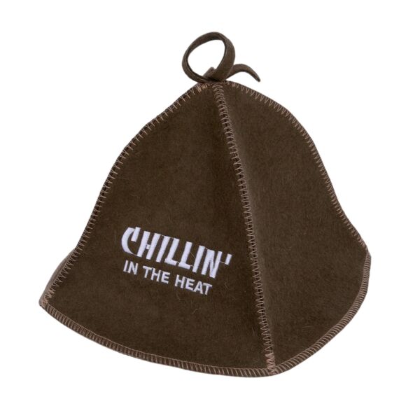 Chillin&#039; In the Heat Sauna Hat. Felt