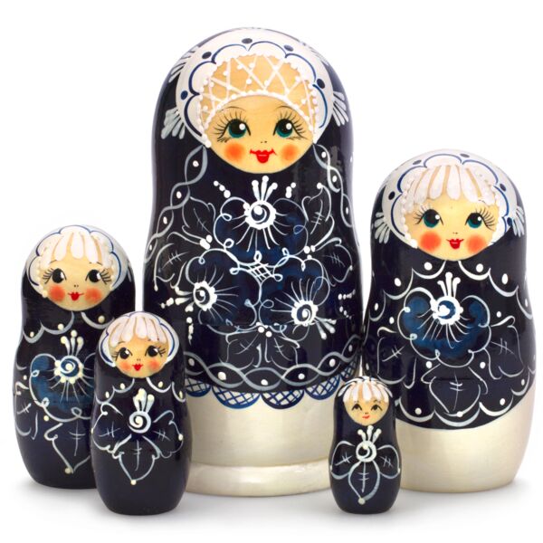 Mother of Pearl Nesting Doll (5 pc.)