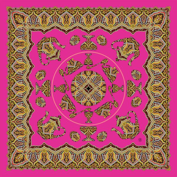Fuchsia Noble Heritage Silk Shawl 