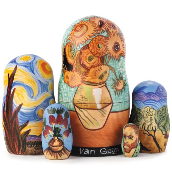 Vincent van Gogh Sunflowers Nesting Doll
