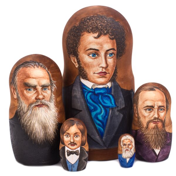 Russian Classic Authors Nesting Doll