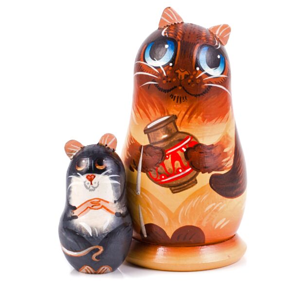 Siamese Сat Nesting Doll (2 pc.)