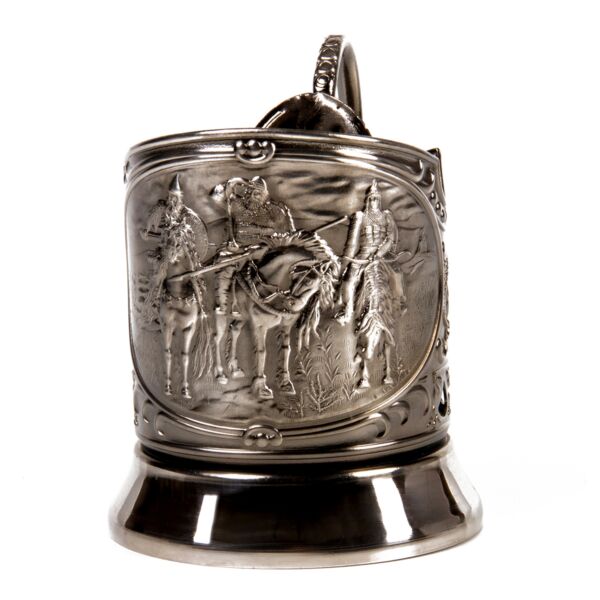 Three Bogatyrs Drinking Tea Glass Holder