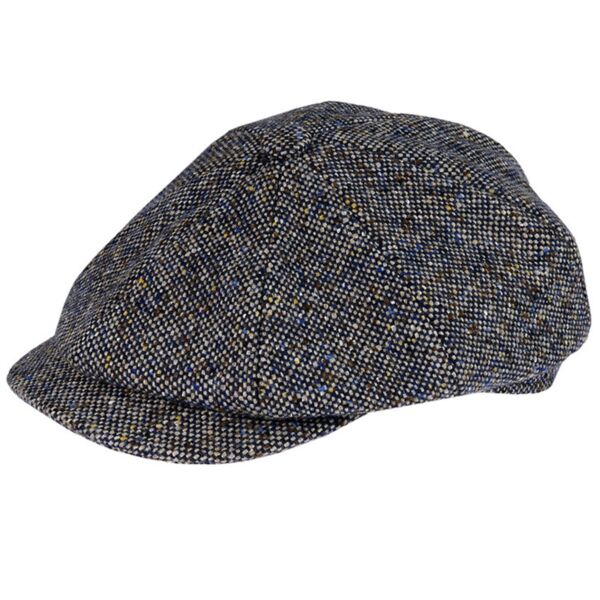 Peak Baker Boy Hat in Colored Fleck