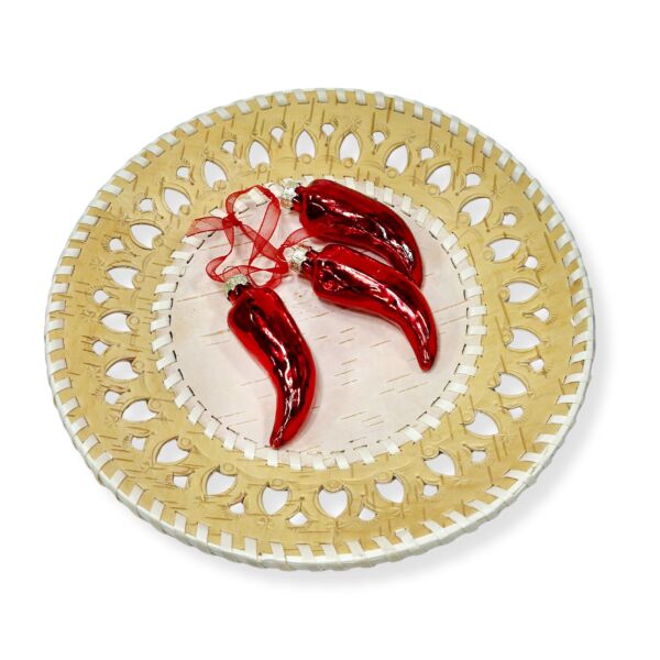 Lotus Handmade Birch Bark Serving Plate