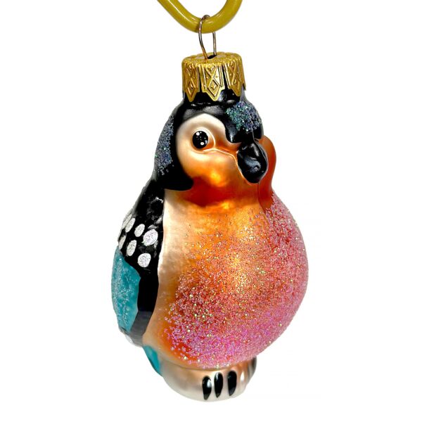 Collectible Hand-Painted Glass Ornament – Bullfinch | Premium Holiday Design