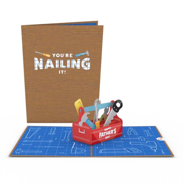 Happy Father&#039;s Day Toolbox 3D Pop-Up Card