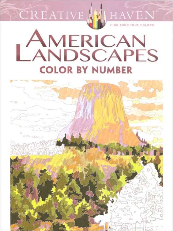 Creative Haven American Landscapes Color by Number