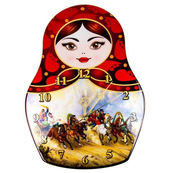 Summer Troika Matryoshka Clock
