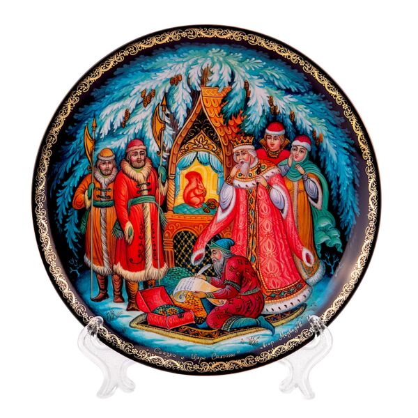 The Tale of Tsar Saltan Palekh Decorative Plate