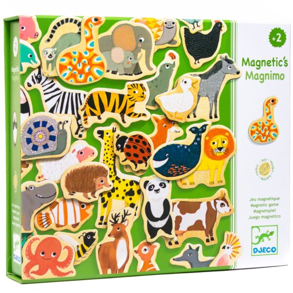 Zoo Wooden Magnets Set of 36