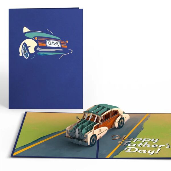 Happy Father&#039;s Day Classic Car 3D Pop-Up Card