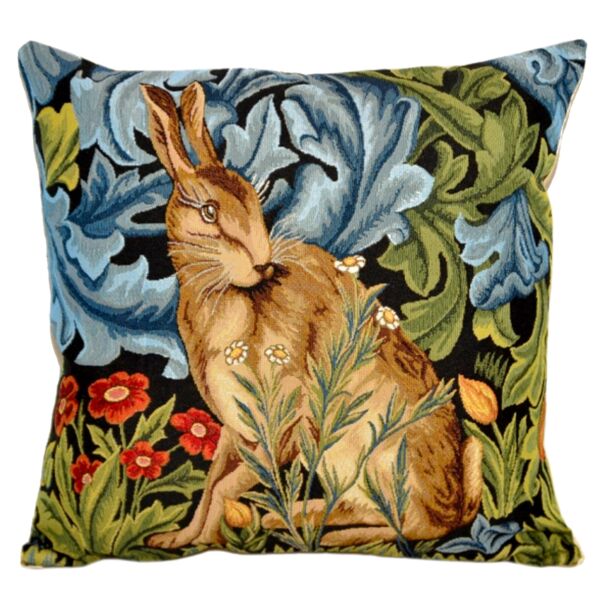 Bunny. William Morris Tapestry Pillow