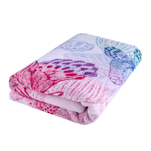 Summer Morning Cotton Terry Throw Blanket