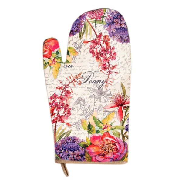 Peony Cotton Oven Mitt