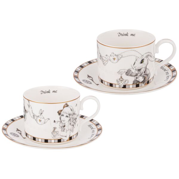 Alice in Wonderland Porcelain Сup and Saucer Set 