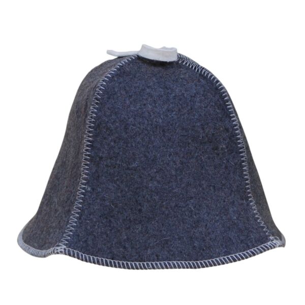 Classic Gray Sauna Hat. Felt