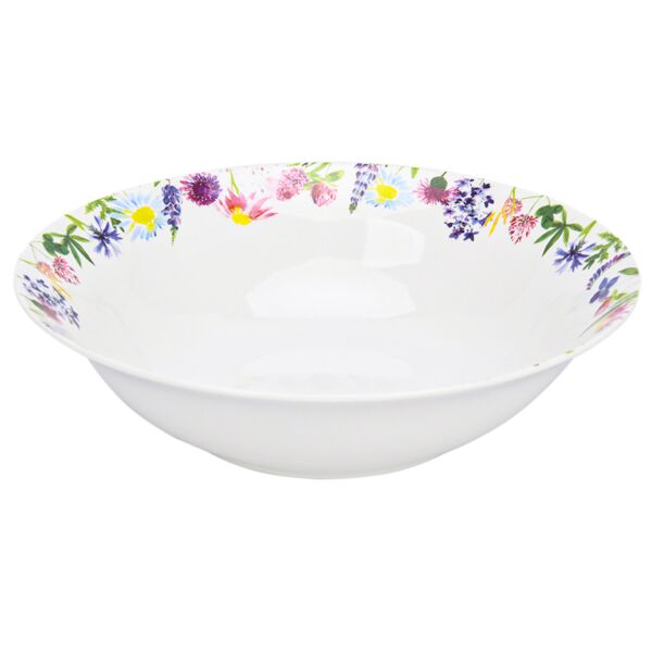 Lavender Meadow Bone China Salad Bowl in Gift Box