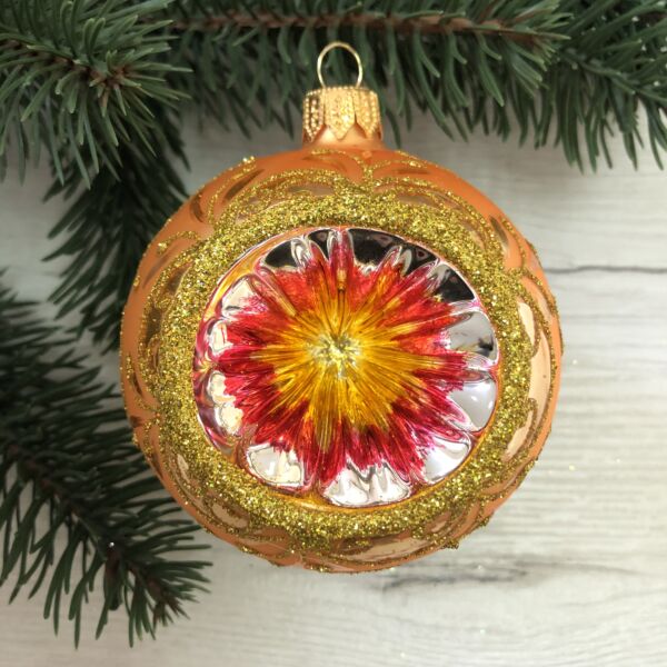Vintage Retro Glass Christmas Tree Ornament