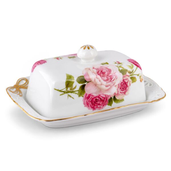 Bow Porcelain Butter Dish