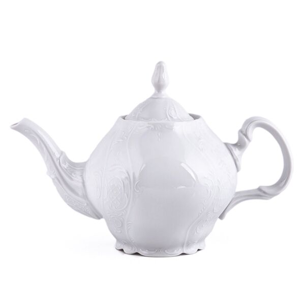 Bernadotte Bohemian Porcelain Teapot 24 fl oz (color: white)