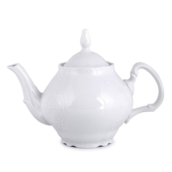 Bernadotte Bohemian Porcelain Teapot 40.58 fl oz (color: white)
