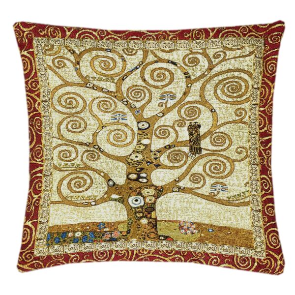 The Tree of Life Klimt Tapestry Pillow