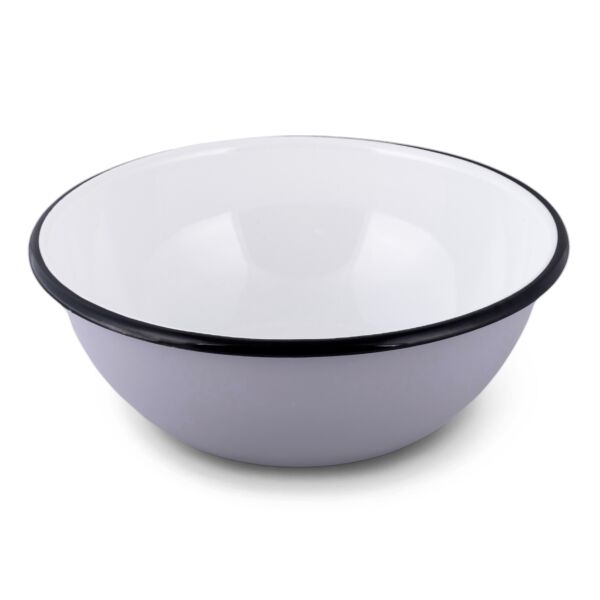 Ash Gray Vintage Enamel Bowl