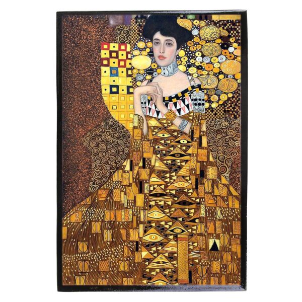 Wooden Jewelry Trinket Box Adele by Gustav Klimt