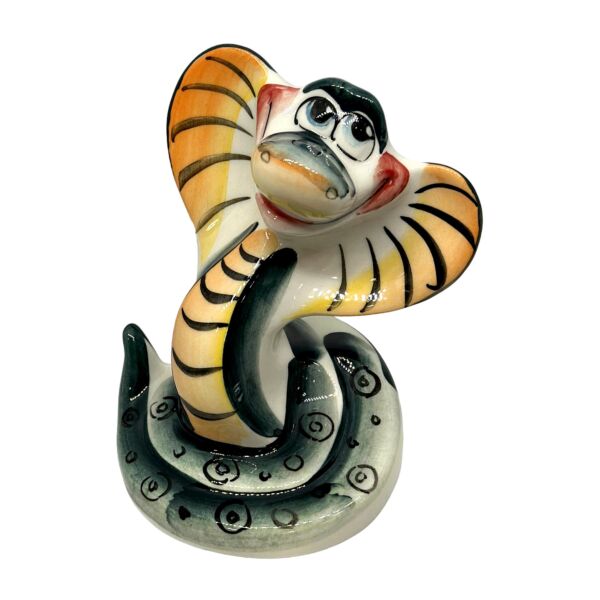 Coilie Handcrafted Majorica Porcelain Snake Figurine