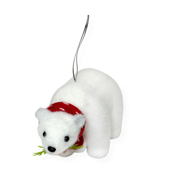 Polar Bear Shatterproof Christmas Tree Ornament 3.2&quot; 