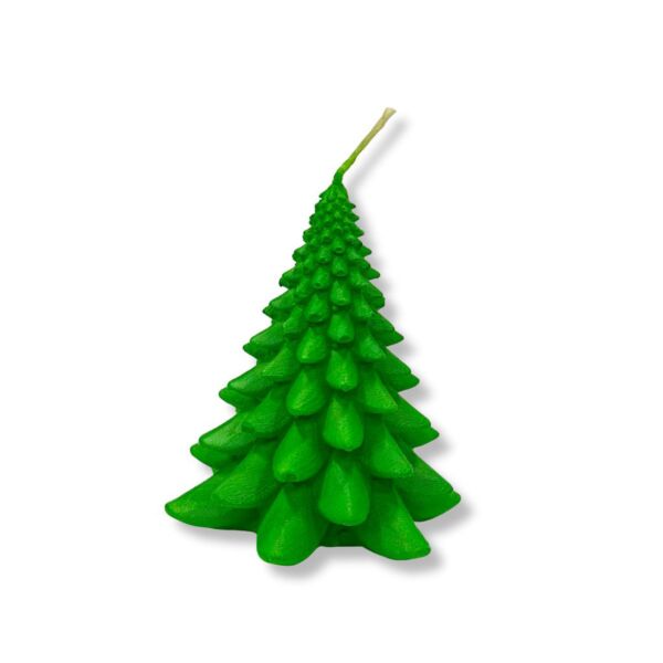 Christmas Tree Green Decorative Candle