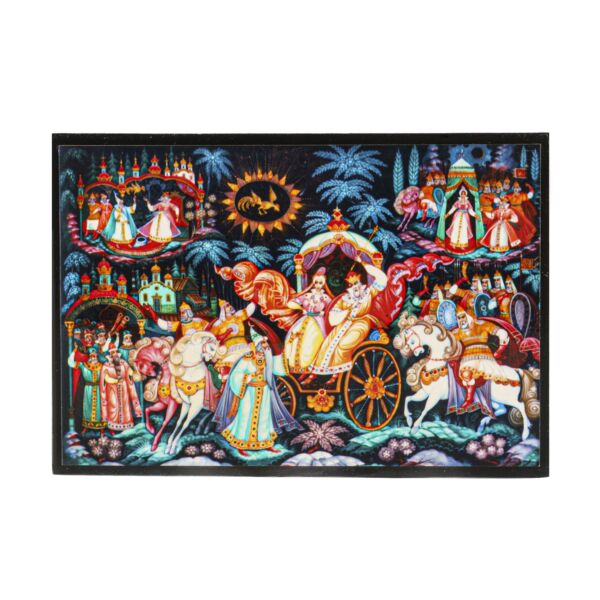 Alexander Pushkin Tales Wooden Jewelry Trinket Box