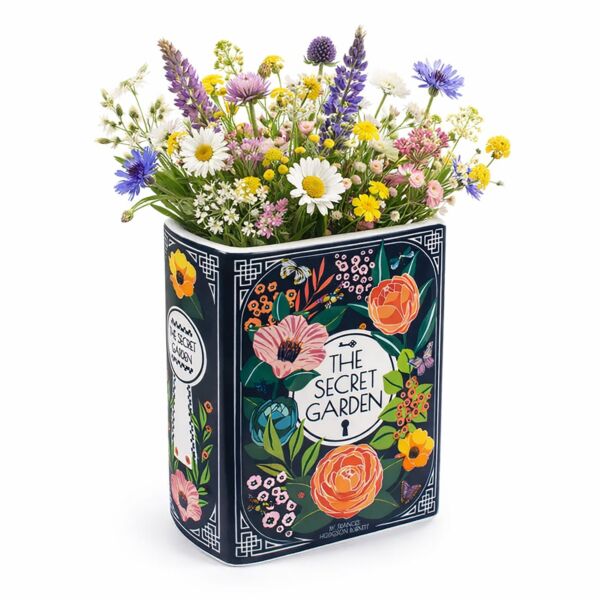 The Secret Garden Small Ceramic Book Vase