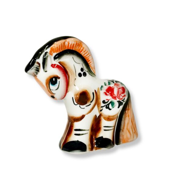 Lucky Majolika Handmade Pony Porcelain Figurine 