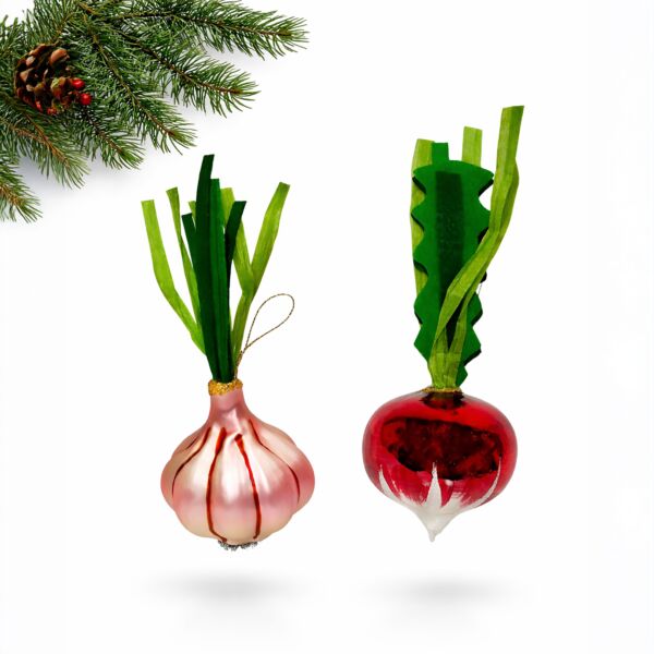 Harvest Christmas Tree Ornament Set of 2