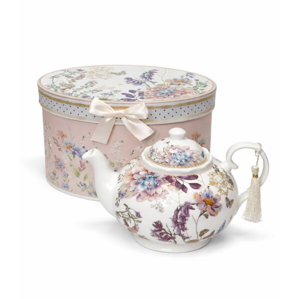 Wildflower Meadow New Bone China Teapot in Gift Box