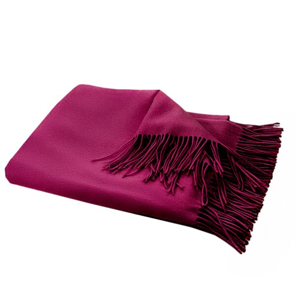 Raspberry Premium Soft Cashmere Wool Throw Wrap
