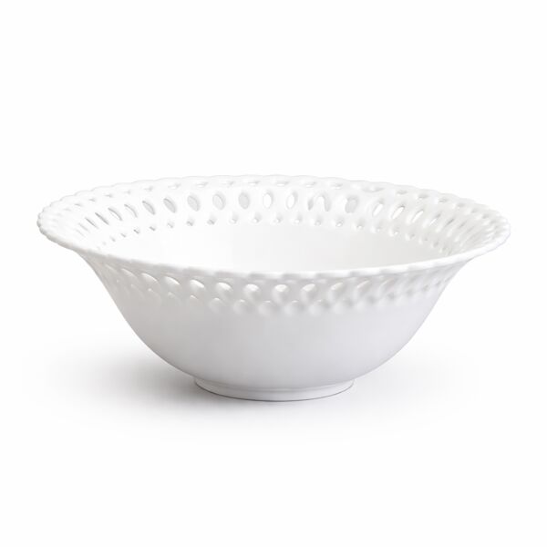 Ivory Lace Porcelain Serving Bowl