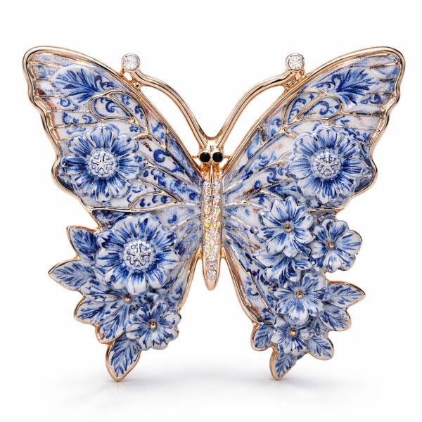 Enamel Brooch Butterfly