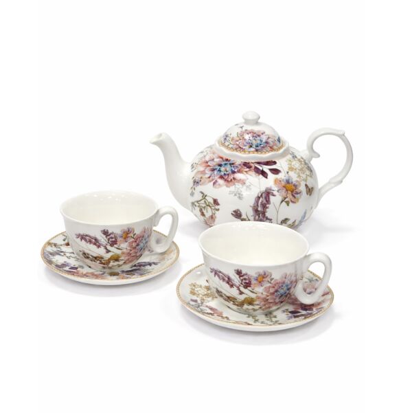 Wildflower Meadow Bone China Tea Set for 2 in Gift Box