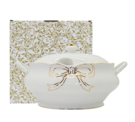 Porcelain Tureen Golden Bow