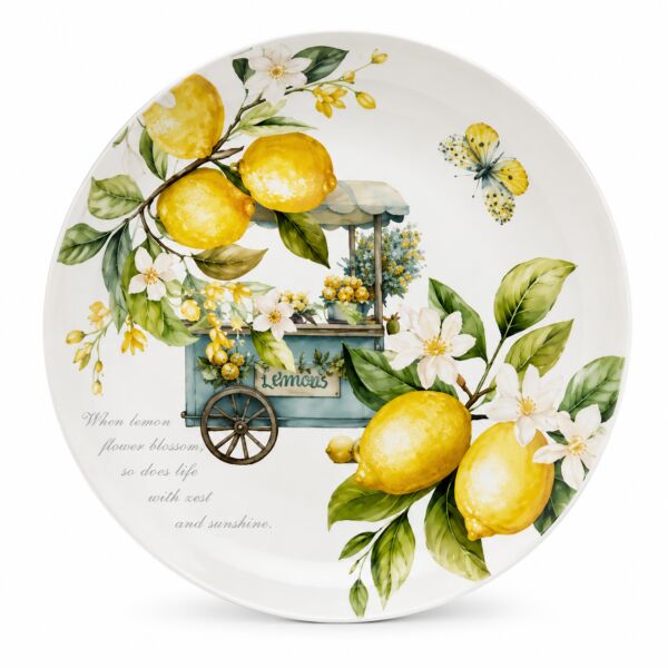 Lemons Ceramic Serving Plate