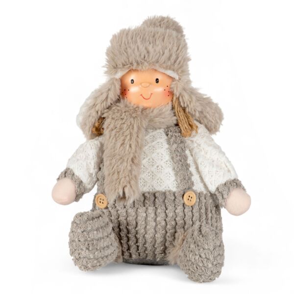 9.8&quot; Boy Doll Fabric Christmas Decoration